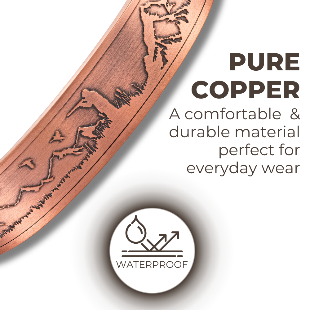 Willis Judd Mens Copper Bangle Hunter Bracelet