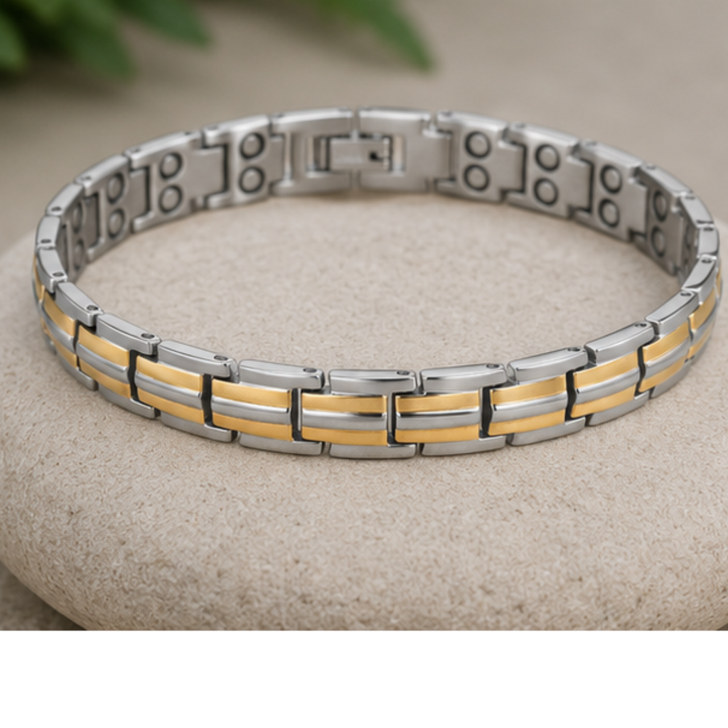 Ladies Strong Magnetic Bracelet - Rose Gold Two Tone