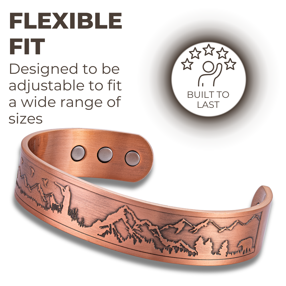 Willis Judd Mens Copper Bangle Hunter Bracelet