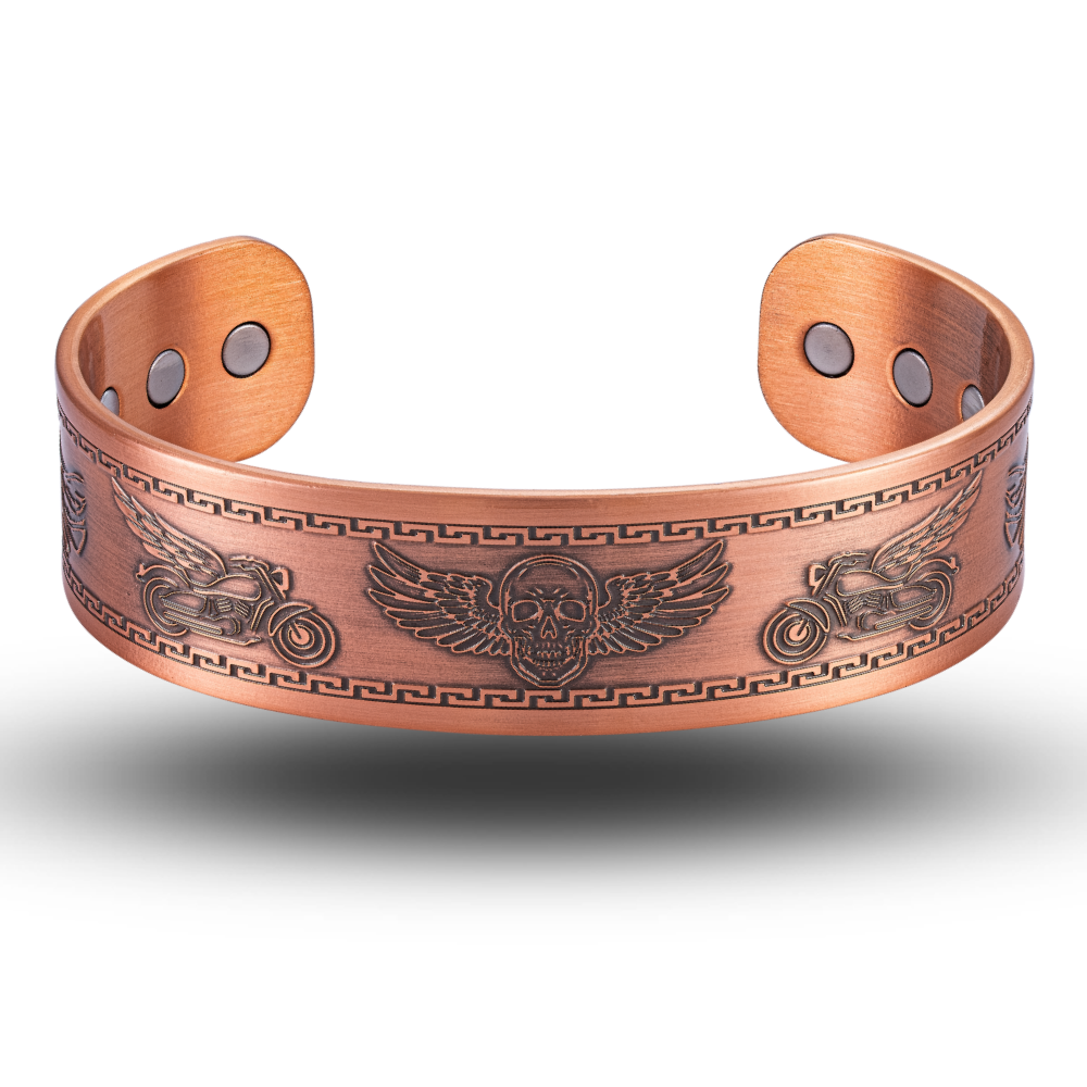 Willis Judd Mens Copper Bangle Biker Bracelet