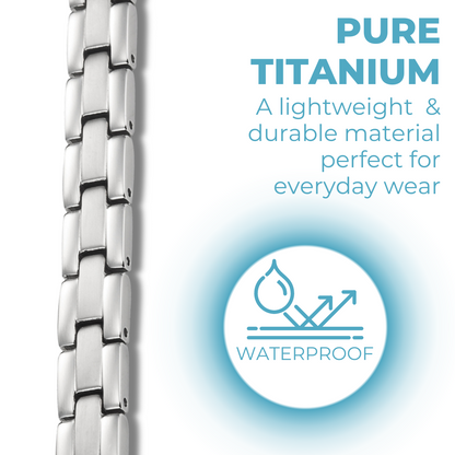 Ladies Titanium Magnetic Therapy Anklet