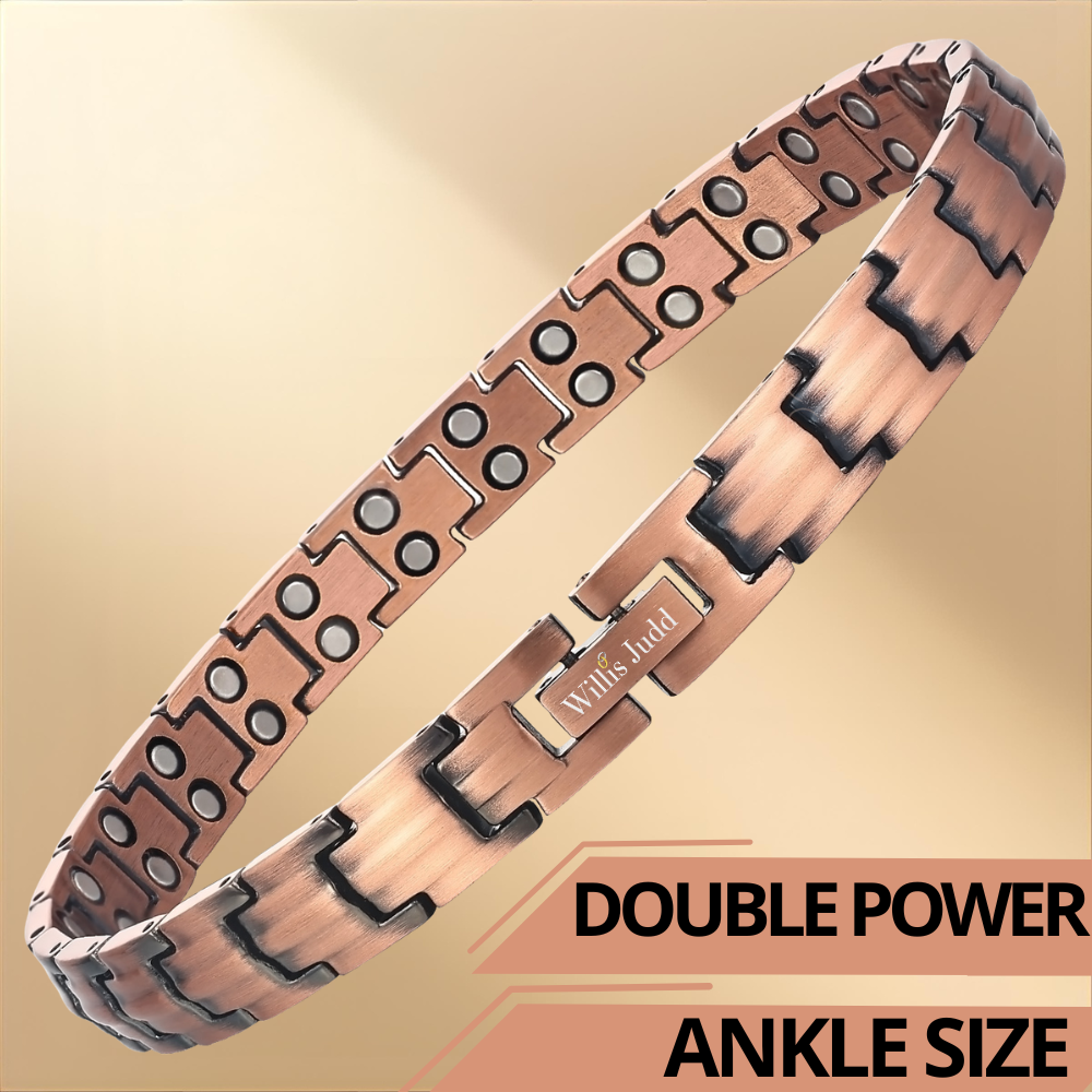 Ladies Double POWER Copper Magnetic Therapy Anklet