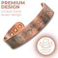 Willis Judd Mens Copper Bangle for Fisherman