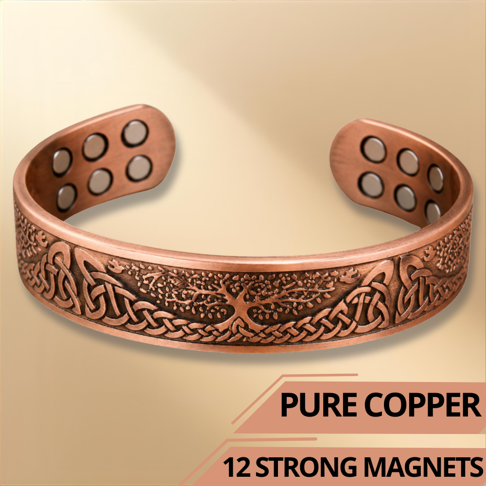 Willis Judd Tree of Life Copper Bangle Bracelet
