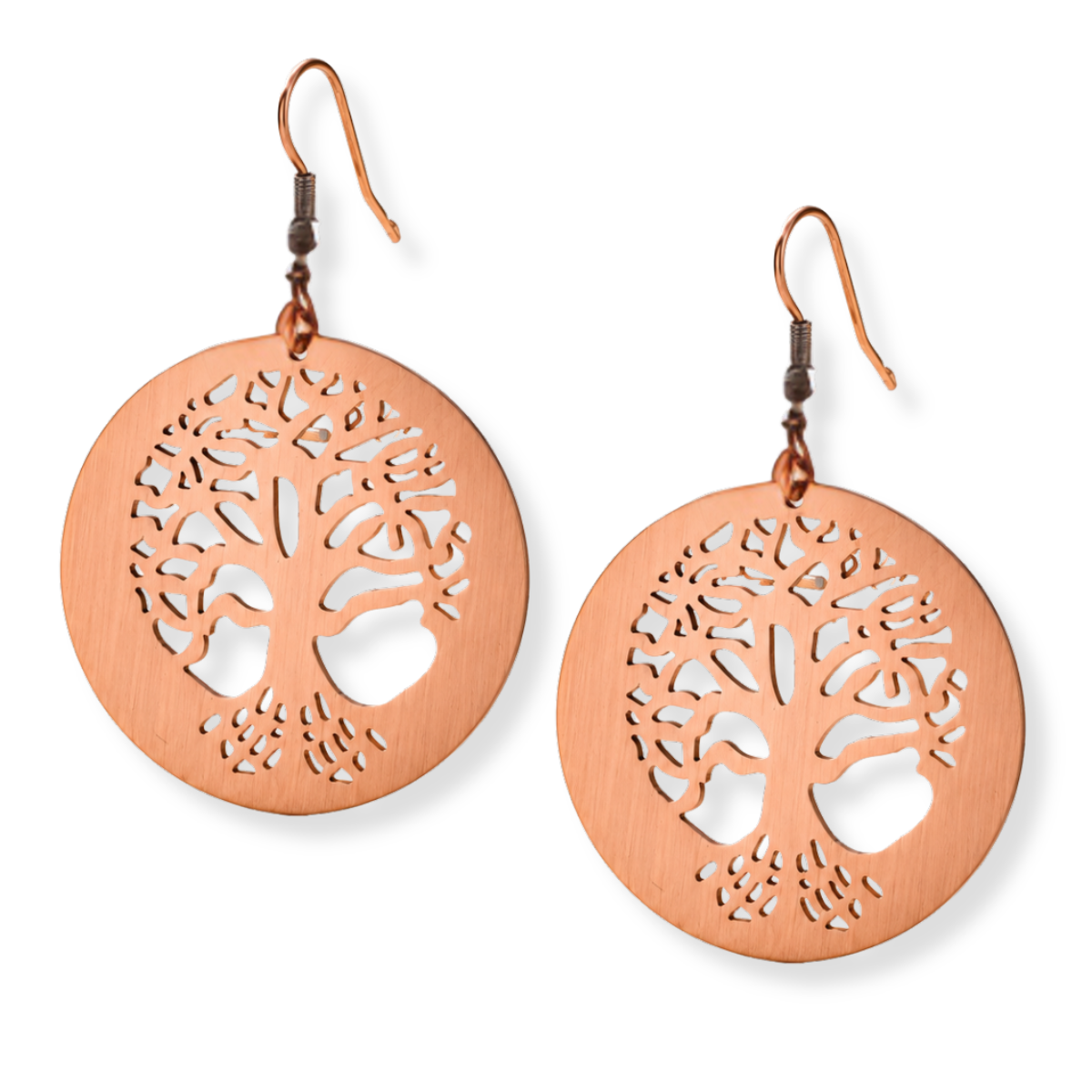 Ladies Tree of Life Copper Earring