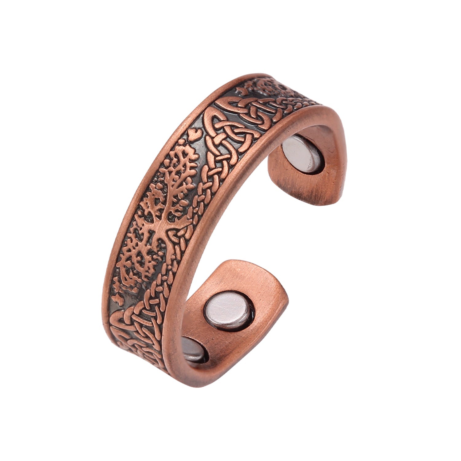 Ladies Tree of Life Copper Magnetic Ring