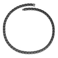Mens Magnetic Therapy Necklace in Black Titanium
