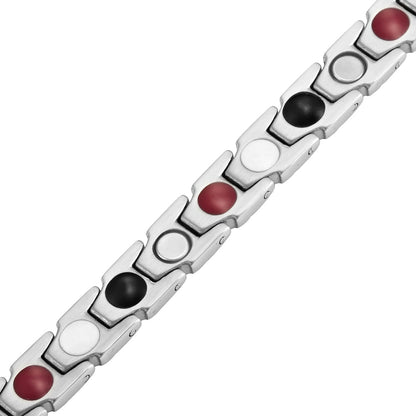 Ladies Four Element Magnetic Bracelet Two Tone Gold