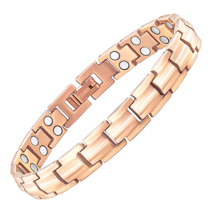 Ladies Double Row Magnetic Titanium Bracelet
