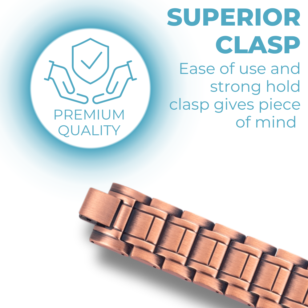 Mens Copper Magnetic Bracelet TRIPLE Powerful
