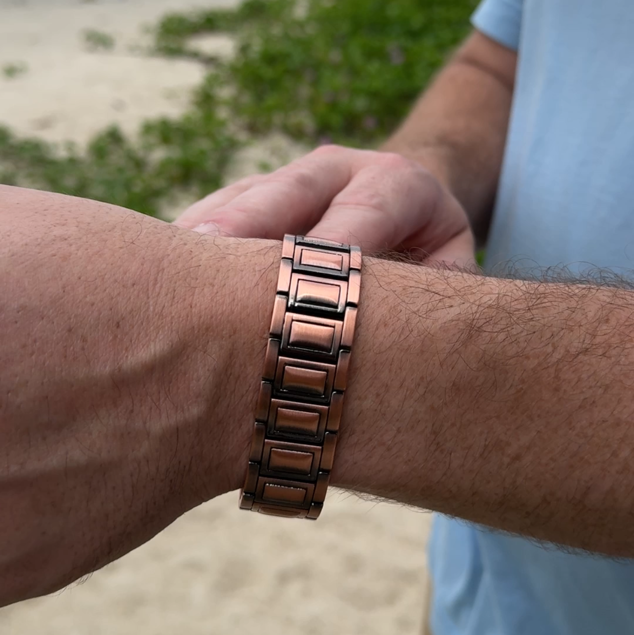 Mens Copper Bracelet - Pacemaker Safe
