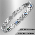 Ladies Magnetic Therapy Bracelet -Silver
