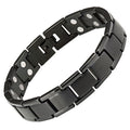 Men's Black Double Strength Titanium Magnetic Therapy Bracelet