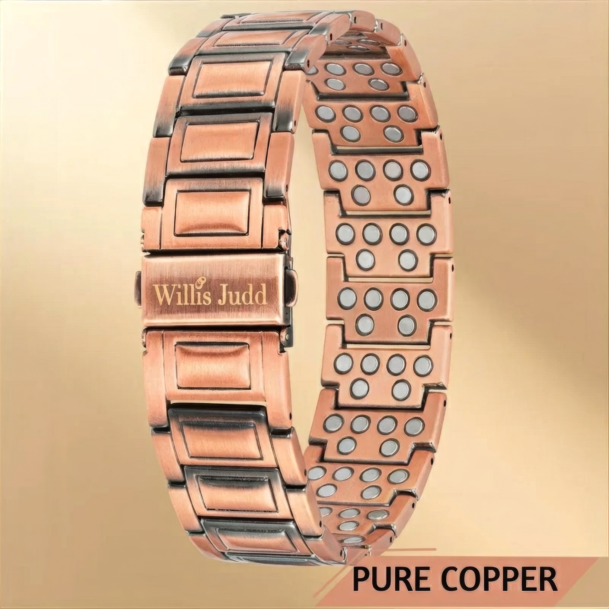 Mens Copper Magnetic Bracelet TRIPLE Power