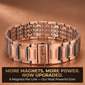 UPGRADED Mens Copper Magnetic Bracelet 6 Magnets Per Link