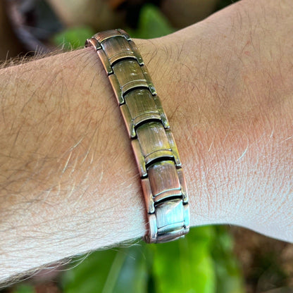 Mens Titanium Magnetic Therapy Bracelet